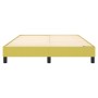 Estructura de cama sin colchón tela verde 140x200 cm