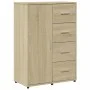 Sideboards 2 pcs engineered wood Sonoma oak 60x31x84 cm by vidaXL, Sideboards - Ref: Foro24-3276590, Price: 194,85 €, Discoun...