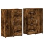 Sideboards 2 pcs engineered wood smoked oak 60x31x84 cm by vidaXL, Sideboards - Ref: Foro24-3276592, Price: 187,47 €, Discoun...