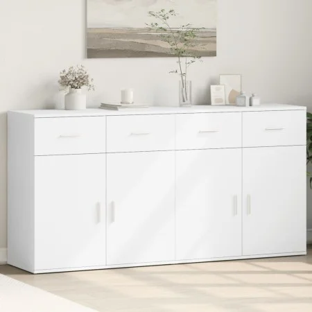 Sideboards 2 units white engineered wood 79x38x80 cm by vidaXL, Sideboards - Ref: Foro24-3276616, Price: 216,72 €, Discount: %