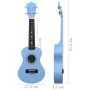 Soprano Ukulele Set with Case for Kids Baby Blue 21" by vidaXL, String instruments - Ref: Foro24-70149, Price: 31,22 €, Disco...