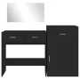 Black Engineered Wood 3-Piece Vanity Set by vidaXL, Bedroom furniture sets - Ref: Foro24-3276519, Price: 160,28 €, Discount: %