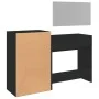 Black Engineered Wood 3-Piece Vanity Set by vidaXL, Bedroom furniture sets - Ref: Foro24-3276519, Price: 160,28 €, Discount: %
