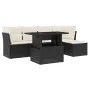 6-piece garden sofa set and black synthetic rattan cushions by vidaXL, Garden sets - Ref: Foro24-3266546, Price: 382,71 €, Di...