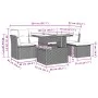 6-piece garden sofa set and black synthetic rattan cushions by vidaXL, Garden sets - Ref: Foro24-3266546, Price: 382,71 €, Di...
