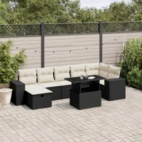 8-piece garden sofa set and black synthetic rattan cushions by vidaXL, Garden sets - Ref: Foro24-3275306, Price: 543,45 €, Di...