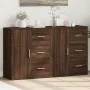 Aparador de madera de ingeniería 2 uds marrón roble 60x31x70 cm de vidaXL, Aparadores - Ref: Foro24-3276559, Precio: 147,85 €...