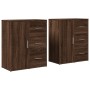 Sideboard aus Holzwerkstoff, 2 Stück, Eiche braun, 60 x 31 x 70 cm von vidaXL, Sideboards - Ref: Foro24-3276559, Preis: 150,0...