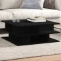 Black engineered wood coffee table 70x70x29 cm by vidaXL, Coffee table - Ref: Foro24-840745, Price: 73,35 €, Discount: %