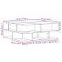 Black engineered wood coffee table 70x70x29 cm by vidaXL, Coffee table - Ref: Foro24-840745, Price: 74,50 €, Discount: %