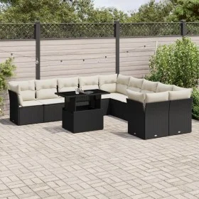 11-piece garden sofa set and black synthetic rattan cushions by vidaXL, Garden sets - Ref: Foro24-3266876, Price: 696,15 €, D...