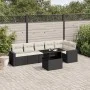 7-piece garden sofa set with black synthetic rattan cushions by vidaXL, Garden sets - Ref: Foro24-3267286, Price: 466,46 €, D...