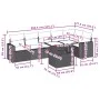 7-piece garden sofa set with black synthetic rattan cushions by vidaXL, Garden sets - Ref: Foro24-3267286, Price: 466,46 €, D...