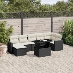 8-piece garden sofa set and black synthetic rattan cushions by vidaXL, Garden sets - Ref: Foro24-3267426, Price: 509,33 €, Di...