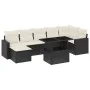 8-piece garden sofa set and black synthetic rattan cushions by vidaXL, Garden sets - Ref: Foro24-3267426, Price: 510,43 €, Di...