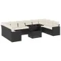Set de sofás de jardín 11 pzas y cojines ratán sintético negro by vidaXL, Garden sets - Ref: Foro24-3267516, Price: 688,67 €,...