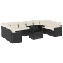 Set de sofás de jardín 11 pzas y cojines ratán sintético negro by vidaXL, Garden sets - Ref: Foro24-3267516, Price: 642,32 €,...
