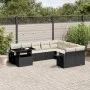 Set de sofás de jardín 10 pzas cojines ratán sintético negro by vidaXL, Garden sets - Ref: Foro24-3268136, Price: 635,69 €, D...