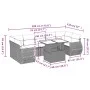 8-piece garden sofa set and black synthetic rattan cushions by vidaXL, Garden sets - Ref: Foro24-3268406, Price: 566,45 €, Di...