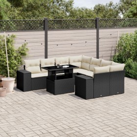 8-piece garden sofa set and black synthetic rattan cushions by vidaXL, Garden sets - Ref: Foro24-3269056, Price: 553,85 €, Di...
