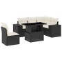 Set de sofás de jardín 6 piezas y cojines ratán sintético negro by vidaXL, Garden sets - Ref: Foro24-3269166, Price: 414,10 €...