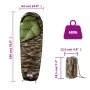 Saco de dormir tipo momia de camping para adultos 3 estaciones de vidaXL, Sacos de dormir - Ref: Foro24-94481, Precio: 30,08 ...