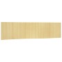 Biombo divisor de bambú color natural claro 165x800 cm