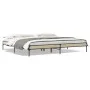 Estructura cama madera ingeniería metal roble Sonoma 200x200 cm de vidaXL, Camas y somieres - Ref: Foro24-844997, Precio: 85,...