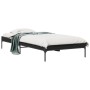 Estructura de cama madera de ingeniería y metal negra 75x190 cm de vidaXL, Camas y somieres - Ref: Foro24-845056, Precio: 74,...