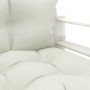 Palettensofa für Gartenholz mit beigen Kissen von vidaXL, Outdoor-Sofas - Ref: Foro24-3052420, Preis: 110,56 €, Rabatt: %