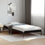 Estructura de cama madera de ingeniería y metal negra 75x190 cm de vidaXL, Camas y somieres - Ref: Foro24-845056, Precio: 74,...