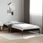 Schwarzer Bettrahmen aus Holzwerkstoff und Metall, 75 x 190 cm von vidaXL, Betten und Lattenroste - Ref: Foro24-845056, Preis...