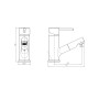 SCHÜTTE Basin mixer tap with CORNWALL pull-out spray by SCHÜTTE, Faucets - Ref: Foro24-429358, Price: 90,62 €, Discount: %