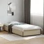 Estructura cama madera ingeniería metal roble Sonoma 100x200 cm de vidaXL, Camas y somieres - Ref: Foro24-845107, Precio: 70,...