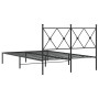 Estructura de cama con cabecero metal negro 120x190 cm de vidaXL, Camas y somieres - Ref: Foro24-376499, Precio: 107,07 €, De...