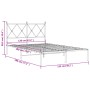 Estructura de cama con cabecero metal negro 120x190 cm de vidaXL, Camas y somieres - Ref: Foro24-376499, Precio: 107,07 €, De...