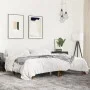 Engineered wood bed frame metal smoked oak 200x200cm by vidaXL, Beds and slatted bases - Ref: Foro24-3280219, Price: 129,37 €...
