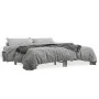 Sonoma gray metal engineered wood bed frame 180x200 cm by vidaXL, Beds and slatted bases - Ref: Foro24-3280225, Price: 131,91...