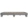 Sonoma gray metal engineered wood bed frame 180x200 cm by vidaXL, Beds and slatted bases - Ref: Foro24-3280225, Price: 131,91...