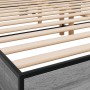 Sonoma gray metal engineered wood bed frame 180x200 cm by vidaXL, Beds and slatted bases - Ref: Foro24-3280225, Price: 133,54...