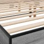 Sonoma gray metal engineered wood bed frame 180x200 cm by vidaXL, Beds and slatted bases - Ref: Foro24-3280225, Price: 131,91...
