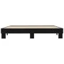 Estructura de cama madera de ingeniería y metal negro 160x200cm de vidaXL, Camas y somieres - Ref: Foro24-3280227, Precio: 12...