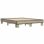 Estructura cama madera ingeniería metal roble Sonoma 150x200 cm de vidaXL, Camas y somieres - Ref: Foro24-3280233, Precio: 12...