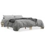 Estructura cama madera ingeniería metal roble Sonoma 150x200 cm de vidaXL, Camas y somieres - Ref: Foro24-3280233, Precio: 12...