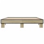 Estructura cama madera ingeniería metal roble Sonoma 150x200 cm de vidaXL, Camas y somieres - Ref: Foro24-3280233, Precio: 12...