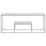 Silberner Couchtisch aus Edelstahl und gehärtetem Glas von vidaXL, Couchtisch - Ref: Foro24-350019, Preis: 107,50 €, Rabatt: %