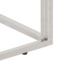 Silberner Couchtisch aus Edelstahl und gehärtetem Glas von vidaXL, Couchtisch - Ref: Foro24-350019, Preis: 107,50 €, Rabatt: %