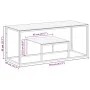 Mesa de centro plateada acero inoxidable y vidrio templado de vidaXL, Mesas de centro - Ref: Foro24-350019, Precio: 106,33 €,...