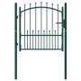 Zauntor aus grünem Stahl mit Stacheln 100x100 cm von vidaXL, Gartentore - Ref: Foro24-146393, Preis: 146,58 €, Rabatt: %