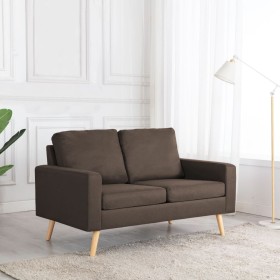 2-Sitzer-Sofa aus braunem Stoff von vidaXL, Sofas - Ref: Foro24-288705, Preis: 288,95 €, Rabatt: %